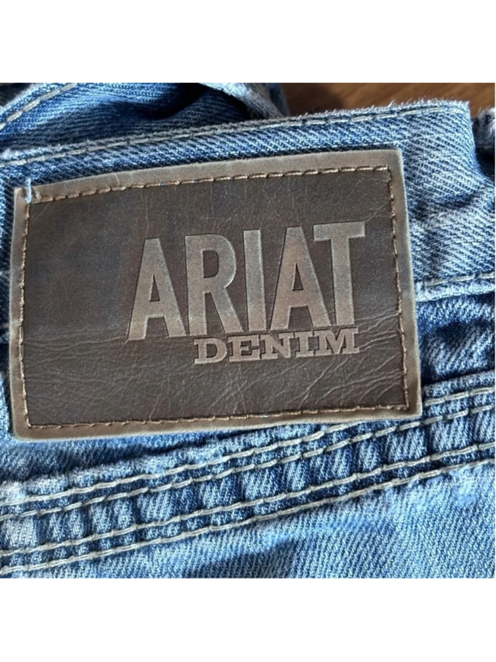 Ariat M5 Jeans Blue Men's Size 34 Straight Leg Country Western Cowboy STAINS